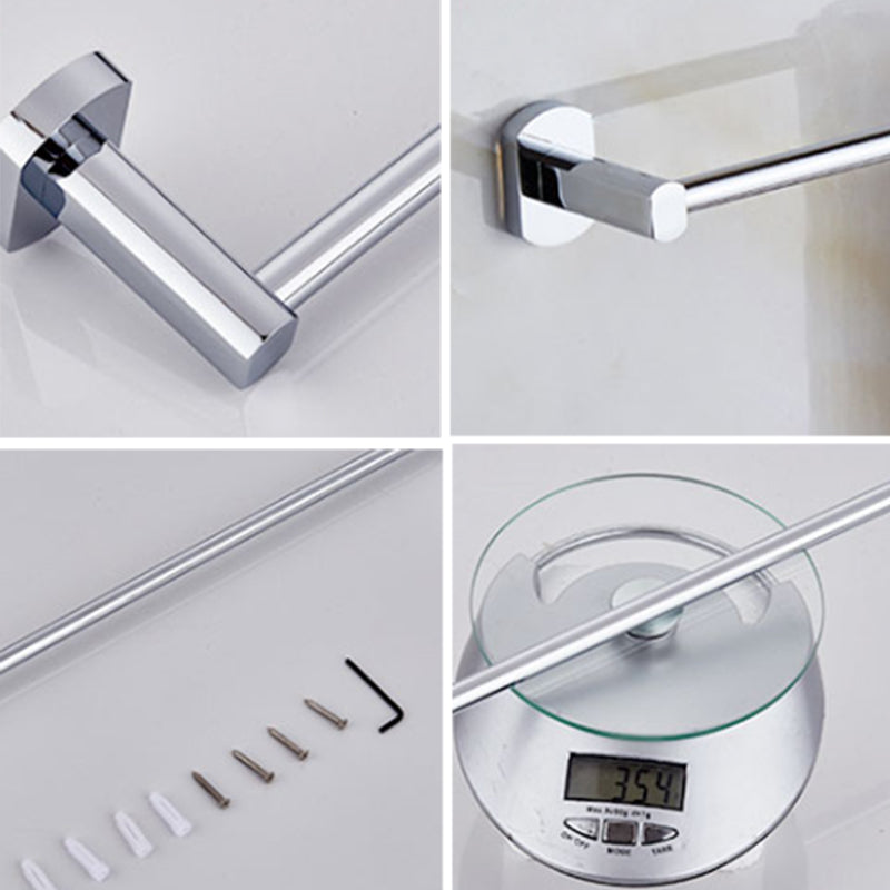 Modern Bath Hardware Set Stainless Steel Paper Holder Towel Bar Bathroom Accessory Kit Clearhalo 'Bathroom Hardware Sets' 'Bathroom Hardware' 'Bathroom Remodel & Bathroom Fixtures' 'bathroom_hardware_sets' 'Home Improvement' 'home_improvement' 'home_improvement_bathroom_hardware_sets' 7225731