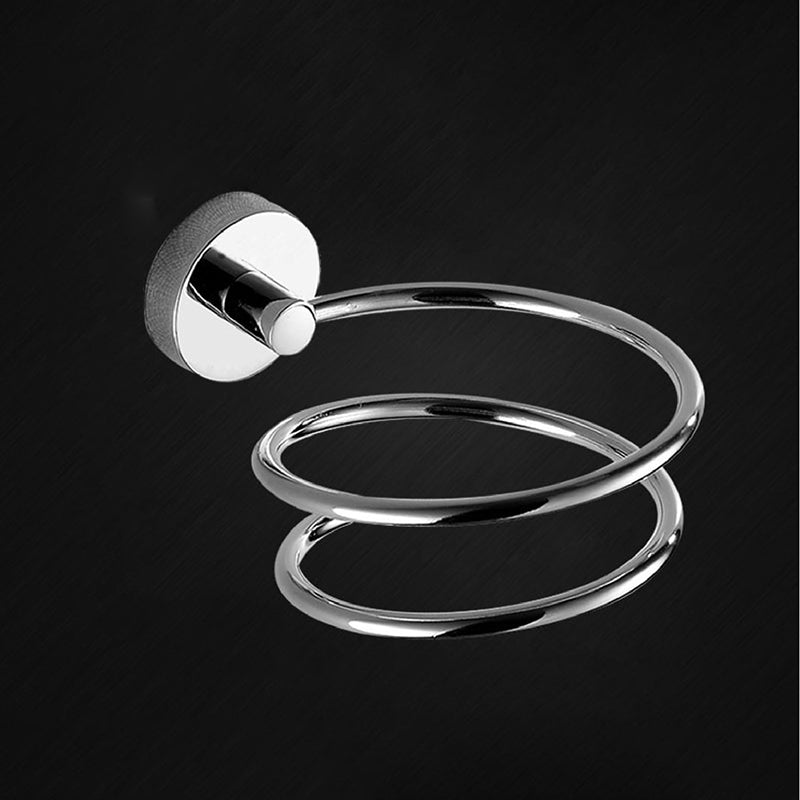 Modern Bath Hardware Set Stainless Steel Paper Holder Towel Bar Bathroom Accessory Kit Hair Dryer Holder Clearhalo 'Bathroom Hardware Sets' 'Bathroom Hardware' 'Bathroom Remodel & Bathroom Fixtures' 'bathroom_hardware_sets' 'Home Improvement' 'home_improvement' 'home_improvement_bathroom_hardware_sets' 7225732