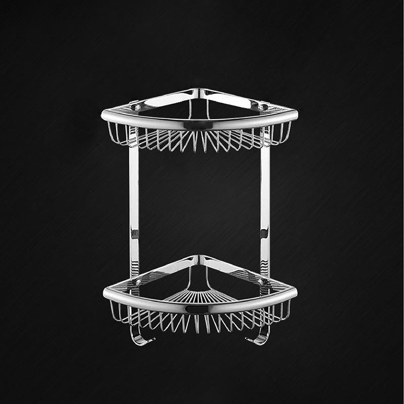 Modern Bath Hardware Set Stainless Steel Paper Holder Towel Bar Bathroom Accessory Kit Double Layer Triangle Bath Shelves Clearhalo 'Bathroom Hardware Sets' 'Bathroom Hardware' 'Bathroom Remodel & Bathroom Fixtures' 'bathroom_hardware_sets' 'Home Improvement' 'home_improvement' 'home_improvement_bathroom_hardware_sets' 7225736