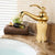 Luxury Vessel Faucet Lever Handle Low Arc Vessel Sink Bathroom Faucet Yellow Curve Clearhalo 'Bathroom Remodel & Bathroom Fixtures' 'Bathroom Sink Faucets' 'Bathroom Sinks & Faucet Components' 'bathroom_sink_faucets' 'Home Improvement' 'home_improvement' 'home_improvement_bathroom_sink_faucets' 7227215