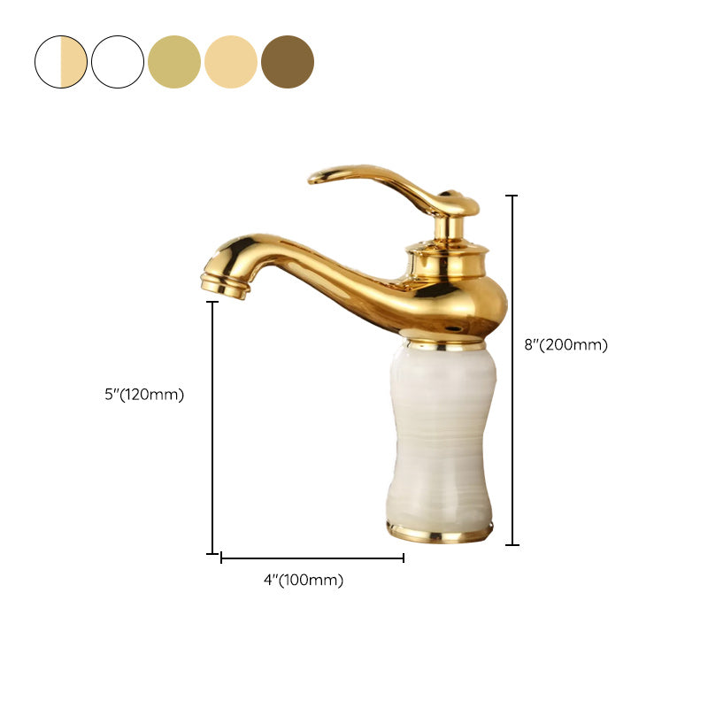 Luxury Vessel Faucet Lever Handle Low Arc Vessel Sink Bathroom Faucet Clearhalo 'Bathroom Remodel & Bathroom Fixtures' 'Bathroom Sink Faucets' 'Bathroom Sinks & Faucet Components' 'bathroom_sink_faucets' 'Home Improvement' 'home_improvement' 'home_improvement_bathroom_sink_faucets' 7227238