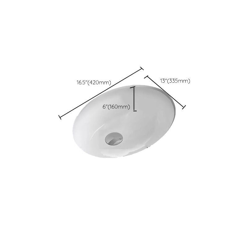 Bathroom Sink Ceramic White Round Anti-spill Sink with Faucet Clearhalo 'Bathroom Remodel & Bathroom Fixtures' 'Bathroom Sinks & Faucet Components' 'Bathroom Sinks' 'bathroom_sink' 'Home Improvement' 'home_improvement' 'home_improvement_bathroom_sink' 7227376