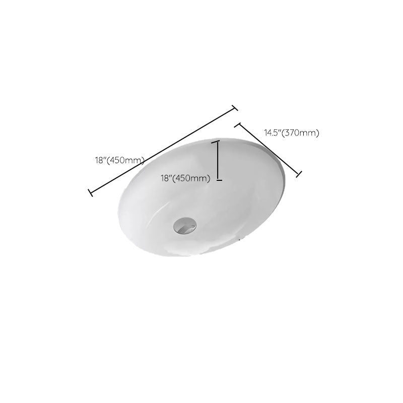 Bathroom Sink Ceramic White Round Anti-spill Sink with Faucet Clearhalo 'Bathroom Remodel & Bathroom Fixtures' 'Bathroom Sinks & Faucet Components' 'Bathroom Sinks' 'bathroom_sink' 'Home Improvement' 'home_improvement' 'home_improvement_bathroom_sink' 7227377
