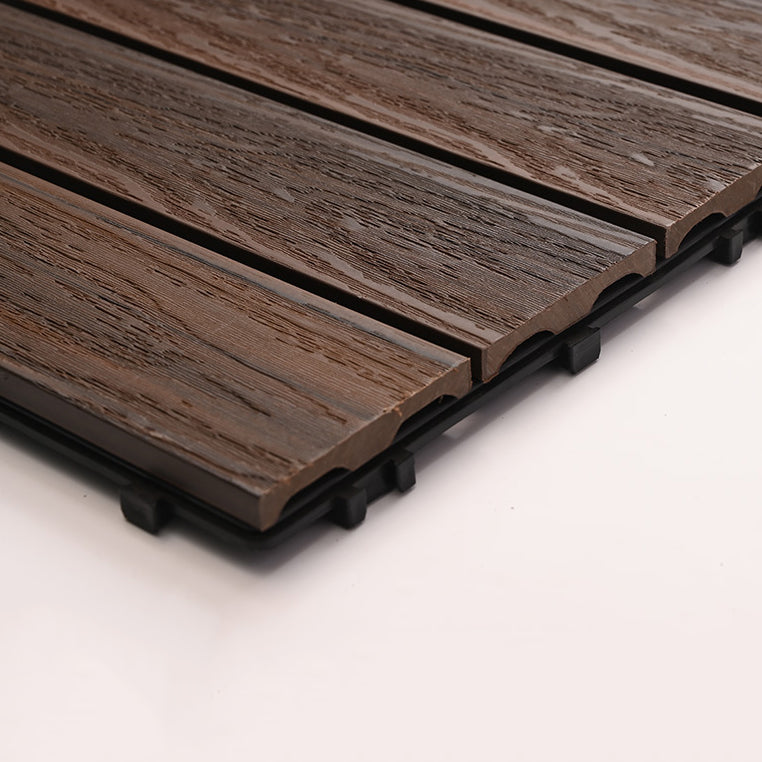 Deck Plank Interlocking Wood Flooring Tiles Garden Outdoor Flooring Clearhalo 'Home Improvement' 'home_improvement' 'home_improvement_outdoor_deck_tiles_planks' 'Outdoor Deck Tiles & Planks' 'Outdoor Flooring & Tile' 'Outdoor Remodel' 'outdoor_deck_tiles_planks' 7227629
