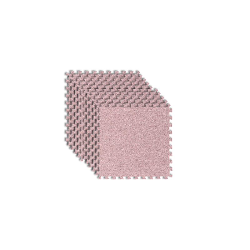 Bedroom Carpet Tiles Interlocking Square Stain Resistant Carpet Tiles Pinkish Red Clearhalo 'Carpet Tiles & Carpet Squares' 'carpet_tiles_carpet_squares' 'Flooring 'Home Improvement' 'home_improvement' 'home_improvement_carpet_tiles_carpet_squares' Walls and Ceiling' 7227673