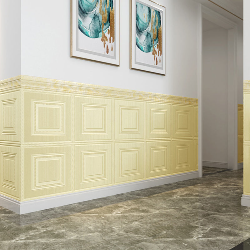 Modern Tin Backsplash Paneling Smooth Bathroom Living Room Wall Ceiling Beige Textured Clearhalo 'Flooring 'Home Improvement' 'home_improvement' 'home_improvement_wall_paneling' 'Wall Paneling' 'wall_paneling' 'Walls & Ceilings' Walls and Ceiling' 7227830