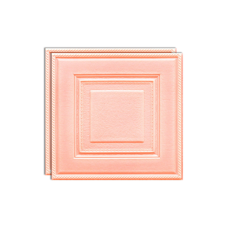 Contemporary Wall Plank 3D Brick Bathroom Wall Panels Set of 2 Pink Clearhalo 'Flooring 'Home Improvement' 'home_improvement' 'home_improvement_wall_paneling' 'Wall Paneling' 'wall_paneling' 'Walls & Ceilings' Walls and Ceiling' 7227854