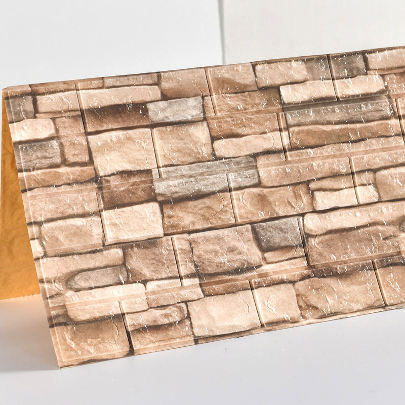 Industrial Wall Plank 3D Brick Wall Panels Waterproof Stick Wall Tile Set of 10 Clearhalo 'Flooring 'Home Improvement' 'home_improvement' 'home_improvement_wall_paneling' 'Wall Paneling' 'wall_paneling' 'Walls & Ceilings' Walls and Ceiling' 7227868