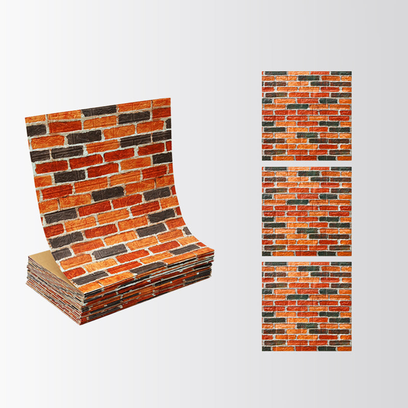 Industrial Wall Plank 3D Brick Wall Panels Waterproof Stick Wall Tile Set of 10 Clearhalo 'Flooring 'Home Improvement' 'home_improvement' 'home_improvement_wall_paneling' 'Wall Paneling' 'wall_paneling' 'Walls & Ceilings' Walls and Ceiling' 7227875