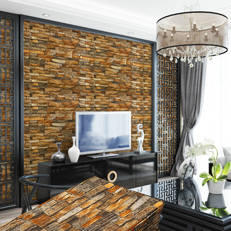 Industrial Wall Plank 3D Brick Wall Panels Waterproof Stick Wall Tile Set of 10 Clearhalo 'Flooring 'Home Improvement' 'home_improvement' 'home_improvement_wall_paneling' 'Wall Paneling' 'wall_paneling' 'Walls & Ceilings' Walls and Ceiling' 7227885