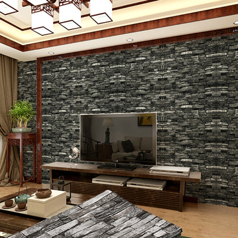 Industrial Wall Plank 3D Brick Wall Panels Waterproof Stick Wall Tile Set of 10 Smoke Gray 100-Piece Set Clearhalo 'Flooring 'Home Improvement' 'home_improvement' 'home_improvement_wall_paneling' 'Wall Paneling' 'wall_paneling' 'Walls & Ceilings' Walls and Ceiling' 7227891