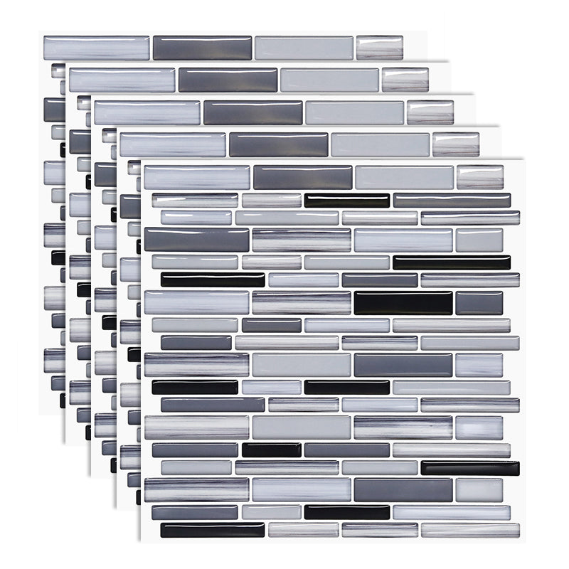 Plastic Peel and Stick Backsplash Wall Tile 3D Square Wallpaper Gray-Blue Clearhalo 'Flooring 'Home Improvement' 'home_improvement' 'home_improvement_peel_stick_blacksplash' 'Peel & Stick Backsplash Tile' 'peel_stick_blacksplash' 'Walls & Ceilings' Walls and Ceiling' 7227910