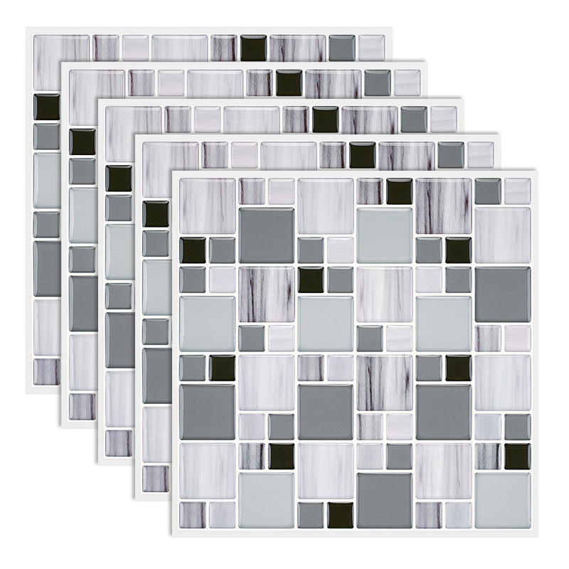 Plastic Peel and Stick Backsplash Wall Tile 3D Square Wallpaper Green 150-Piece Set Clearhalo 'Flooring 'Home Improvement' 'home_improvement' 'home_improvement_peel_stick_blacksplash' 'Peel & Stick Backsplash Tile' 'peel_stick_blacksplash' 'Walls & Ceilings' Walls and Ceiling' 7227917