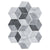 Plastic Mosaic Tile Wallpaper Hexagonal Peel and Stick Backsplash Wall Tile Light Gray-Black Clearhalo 'Flooring 'Home Improvement' 'home_improvement' 'home_improvement_peel_stick_blacksplash' 'Peel & Stick Backsplash Tile' 'peel_stick_blacksplash' 'Walls & Ceilings' Walls and Ceiling' 7227978