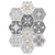 Plastic Mosaic Tile Wallpaper Hexagonal Peel and Stick Backsplash Wall Tile Light Gray-Yellow Clearhalo 'Flooring 'Home Improvement' 'home_improvement' 'home_improvement_peel_stick_blacksplash' 'Peel & Stick Backsplash Tile' 'peel_stick_blacksplash' 'Walls & Ceilings' Walls and Ceiling' 7227979