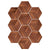 Plastic Mosaic Tile Wallpaper Hexagonal Peel and Stick Backsplash Wall Tile Brown Clearhalo 'Flooring 'Home Improvement' 'home_improvement' 'home_improvement_peel_stick_blacksplash' 'Peel & Stick Backsplash Tile' 'peel_stick_blacksplash' 'Walls & Ceilings' Walls and Ceiling' 7227988