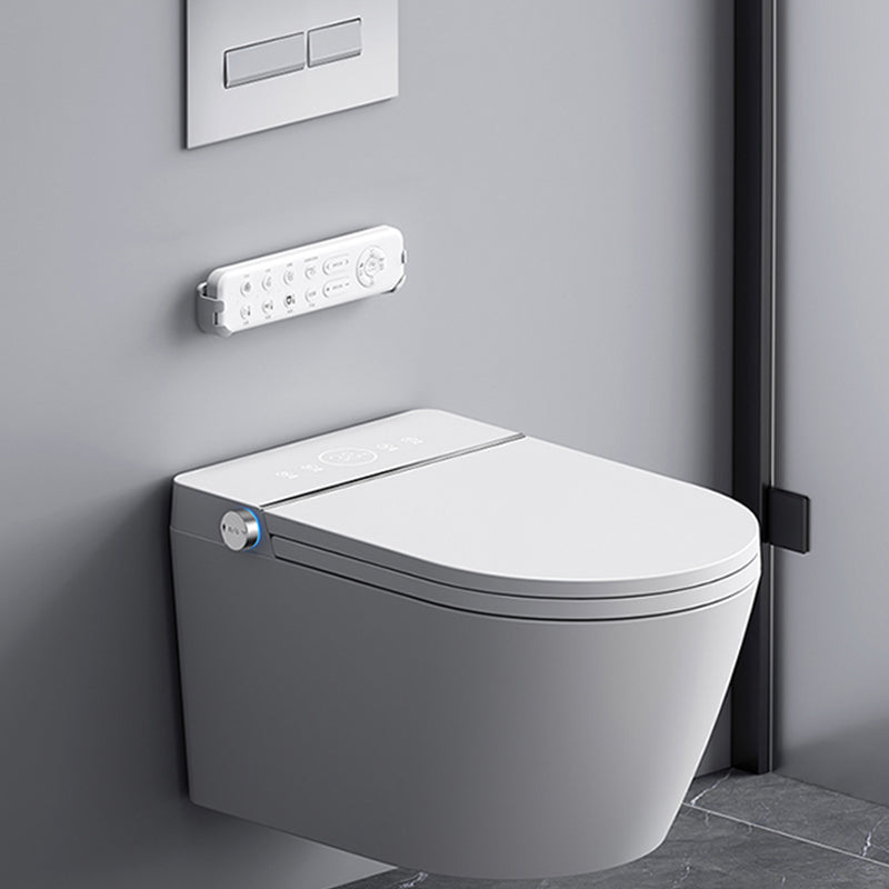 Contemporary Wall Hung Toilet Slow Close Seat Included Urine Toilet for Washroom White Toilet with High Tanker Clearhalo 'Bathroom Remodel & Bathroom Fixtures' 'Home Improvement' 'home_improvement' 'home_improvement_toilets' 'Toilets & Bidets' 'Toilets' 7230159