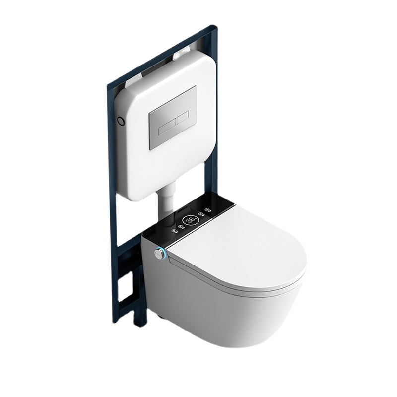 Contemporary Wall Hung Toilet Slow Close Seat Included Urine Toilet for Washroom Clearhalo 'Bathroom Remodel & Bathroom Fixtures' 'Home Improvement' 'home_improvement' 'home_improvement_toilets' 'Toilets & Bidets' 'Toilets' 7230165