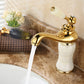 Glam Vessel Sink Faucet Lever Handle Low Arc Vessel Sink Bathroom Faucet Clearhalo 'Bathroom Remodel & Bathroom Fixtures' 'Bathroom Sink Faucets' 'Bathroom Sinks & Faucet Components' 'bathroom_sink_faucets' 'Home Improvement' 'home_improvement' 'home_improvement_bathroom_sink_faucets' 7230419