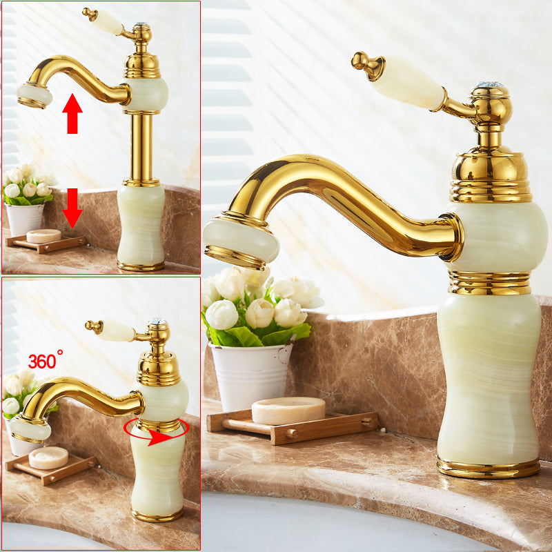 Glam Vessel Sink Faucet Lever Handle Low Arc Vessel Sink Bathroom Faucet Green Lift Clearhalo 'Bathroom Remodel & Bathroom Fixtures' 'Bathroom Sink Faucets' 'Bathroom Sinks & Faucet Components' 'bathroom_sink_faucets' 'Home Improvement' 'home_improvement' 'home_improvement_bathroom_sink_faucets' 7230436