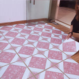 Vinyl Flooring Floral Print Square PVC Indoor Vinyl Flooring Clearhalo 'Flooring 'Home Improvement' 'home_improvement' 'home_improvement_vinyl_flooring' 'Vinyl Flooring' 'vinyl_flooring' Walls and Ceiling' 7230630