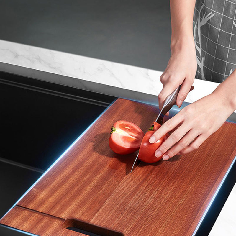 Quartz Kitchen Sink Modern Single Bowl Kitchen Sink with Strainer Clearhalo 'Home Improvement' 'home_improvement' 'home_improvement_kitchen_sinks' 'Kitchen Remodel & Kitchen Fixtures' 'Kitchen Sinks & Faucet Components' 'Kitchen Sinks' 'kitchen_sinks' 7231163