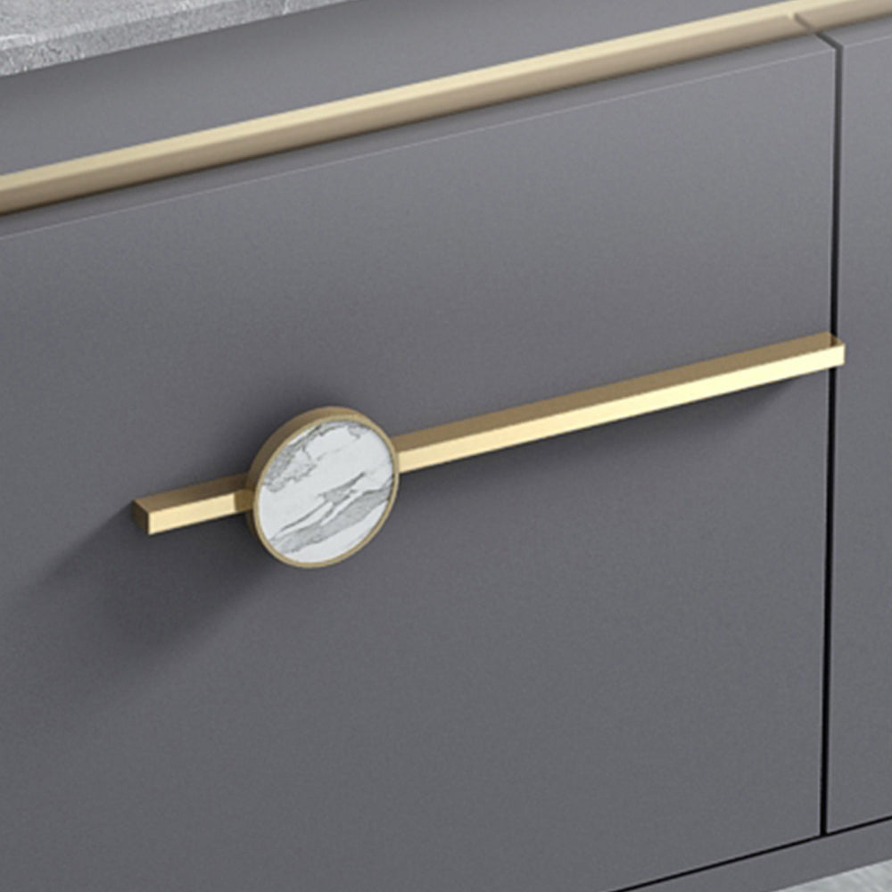 Glam Bathroom Vanity Set Wall Mount Faucet Included Bathroom Sink Vanity Clearhalo 'Bathroom Remodel & Bathroom Fixtures' 'Bathroom Vanities' 'bathroom_vanities' 'Home Improvement' 'home_improvement' 'home_improvement_bathroom_vanities' 7231451