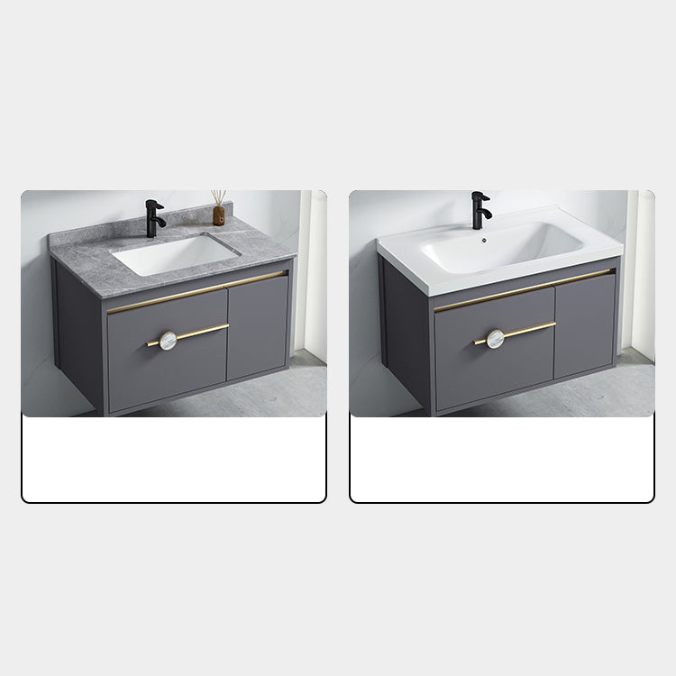 Glam Bathroom Vanity Set Wall Mount Faucet Included Bathroom Sink Vanity Clearhalo 'Bathroom Remodel & Bathroom Fixtures' 'Bathroom Vanities' 'bathroom_vanities' 'Home Improvement' 'home_improvement' 'home_improvement_bathroom_vanities' 7231457