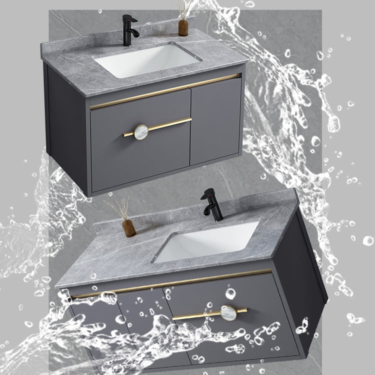 Glam Bathroom Vanity Set Wall Mount Faucet Included Bathroom Sink Vanity Clearhalo 'Bathroom Remodel & Bathroom Fixtures' 'Bathroom Vanities' 'bathroom_vanities' 'Home Improvement' 'home_improvement' 'home_improvement_bathroom_vanities' 7231460
