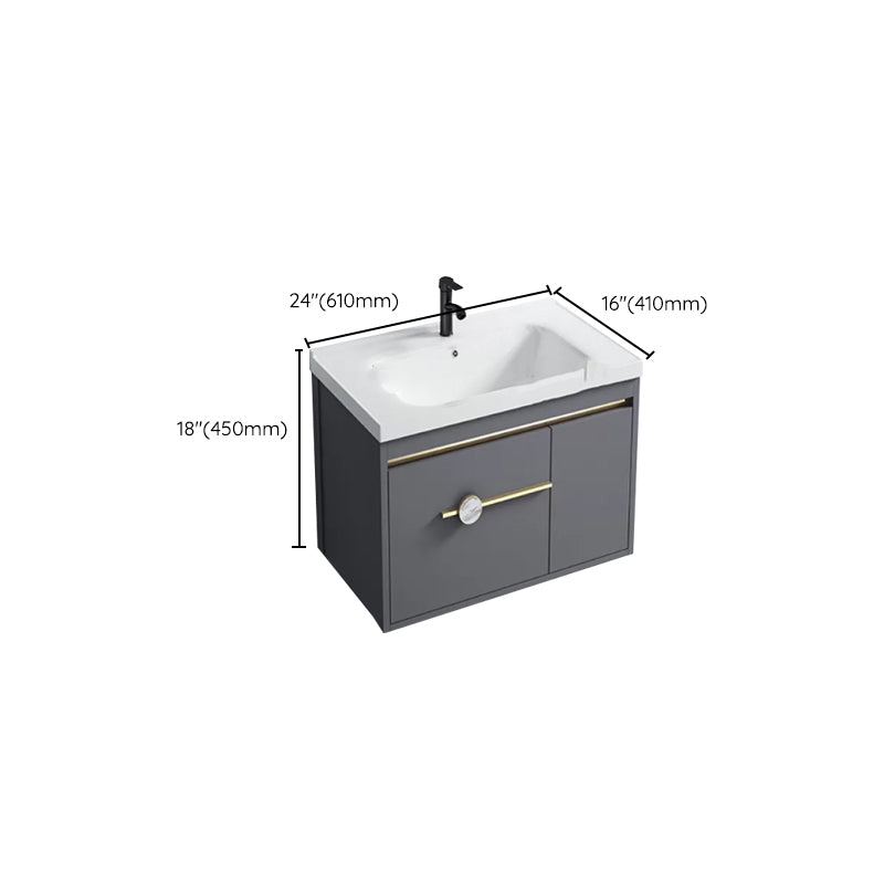 Glam Bathroom Vanity Set Wall Mount Faucet Included Bathroom Sink Vanity Clearhalo 'Bathroom Remodel & Bathroom Fixtures' 'Bathroom Vanities' 'bathroom_vanities' 'Home Improvement' 'home_improvement' 'home_improvement_bathroom_vanities' 7231466