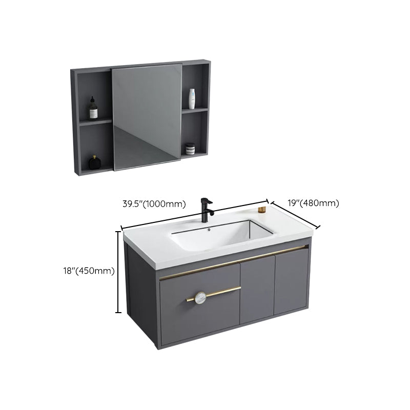Glam Bathroom Vanity Set Wall Mount Faucet Included Bathroom Sink Vanity Clearhalo 'Bathroom Remodel & Bathroom Fixtures' 'Bathroom Vanities' 'bathroom_vanities' 'Home Improvement' 'home_improvement' 'home_improvement_bathroom_vanities' 7231478