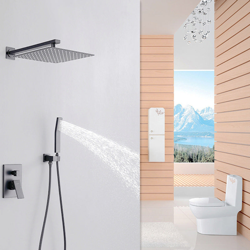 Modern Shower Trim Brass Temperature Control Handheld Shower Head Shower Combo Black Hand Spray & In-Wall Top Spray Clearhalo 'Bathroom Remodel & Bathroom Fixtures' 'Home Improvement' 'home_improvement' 'home_improvement_shower_faucets' 'Shower Faucets & Systems' 'shower_faucets' 'Showers & Bathtubs Plumbing' 'Showers & Bathtubs' 7231934