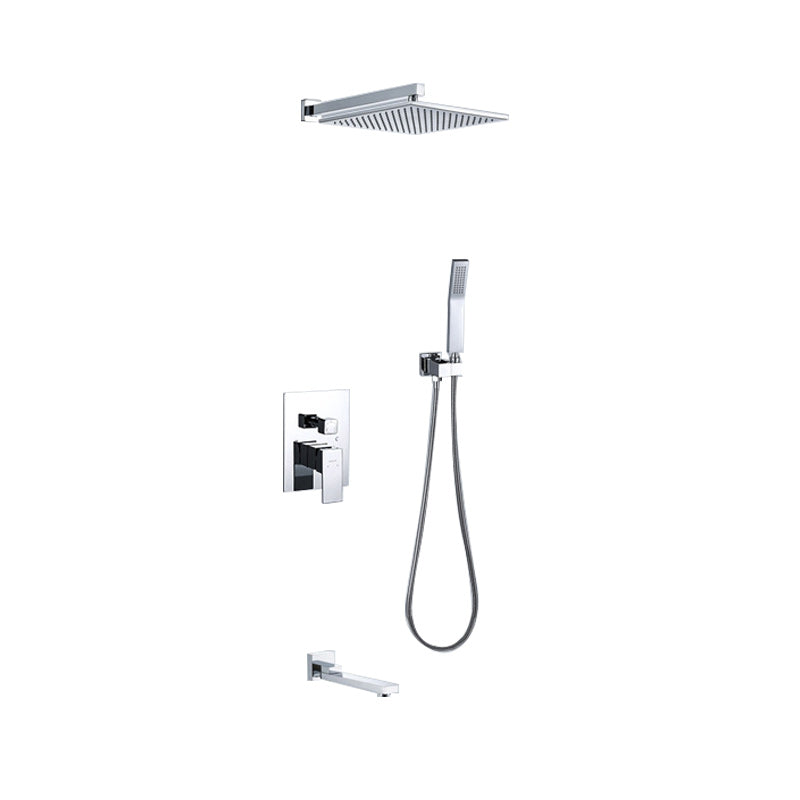Modern Shower Trim Brass Temperature Control Handheld Shower Head Shower Combo Clearhalo 'Bathroom Remodel & Bathroom Fixtures' 'Home Improvement' 'home_improvement' 'home_improvement_shower_faucets' 'Shower Faucets & Systems' 'shower_faucets' 'Showers & Bathtubs Plumbing' 'Showers & Bathtubs' 7231939