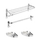 Modern Stainless Steel Bathroom Accessory Kit Towel Bar Paper Holder Bath Hardware Set 4-Piece Set(Single Rod) Clearhalo 'Bathroom Hardware Sets' 'Bathroom Hardware' 'Bathroom Remodel & Bathroom Fixtures' 'bathroom_hardware_sets' 'Home Improvement' 'home_improvement' 'home_improvement_bathroom_hardware_sets' 7232220