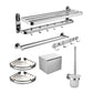 Modern Stainless Steel Bathroom Accessory Kit Towel Bar Paper Holder Bath Hardware Set 7-Piece Set (Toilet Paper Holder) Clearhalo 'Bathroom Hardware Sets' 'Bathroom Hardware' 'Bathroom Remodel & Bathroom Fixtures' 'bathroom_hardware_sets' 'Home Improvement' 'home_improvement' 'home_improvement_bathroom_hardware_sets' 7232231