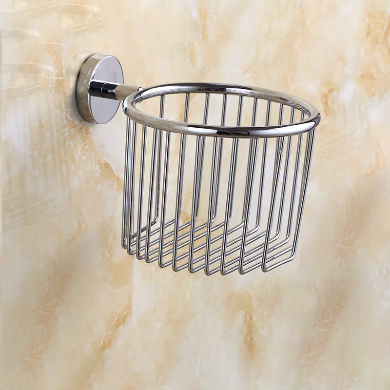Modern Bath Hardware Set Stainless Steel Bath Shelf Towel Bar Bathroom Accessory Kit Tissue Basket Clearhalo 'Bathroom Hardware Sets' 'Bathroom Hardware' 'Bathroom Remodel & Bathroom Fixtures' 'bathroom_hardware_sets' 'Home Improvement' 'home_improvement' 'home_improvement_bathroom_hardware_sets' 7232265