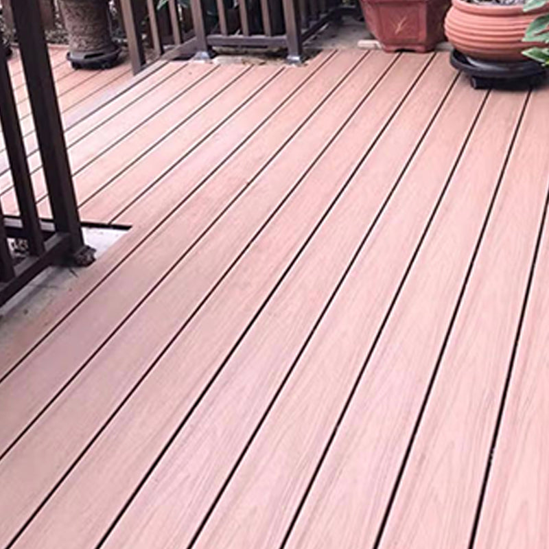 Composite Deck Plank Solid Color Wire Brushed Deck Tiles for Outdoor Clearhalo 'Home Improvement' 'home_improvement' 'home_improvement_outdoor_deck_tiles_planks' 'Outdoor Deck Tiles & Planks' 'Outdoor Flooring & Tile' 'Outdoor Remodel' 'outdoor_deck_tiles_planks' 7233843