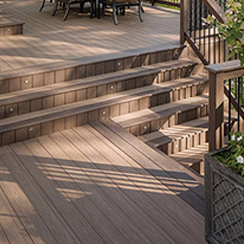 Composite Deck Plank Solid Color Wire Brushed Deck Tiles for Outdoor Clearhalo 'Home Improvement' 'home_improvement' 'home_improvement_outdoor_deck_tiles_planks' 'Outdoor Deck Tiles & Planks' 'Outdoor Flooring & Tile' 'Outdoor Remodel' 'outdoor_deck_tiles_planks' 7233844