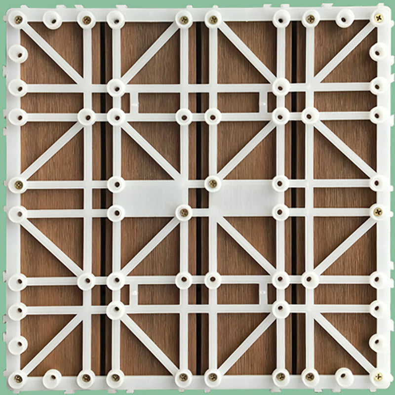 Engineered Square Flooring Tiles Water Resistant Interlocking for Patio Garden Clearhalo 'Flooring 'Hardwood Flooring' 'hardwood_flooring' 'Home Improvement' 'home_improvement' 'home_improvement_hardwood_flooring' Walls and Ceiling' 7233875