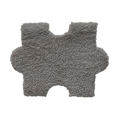 Indoor Carpet Tiles Puzzle Detail Level Loop Stain Resistant Carpet Tiles Grey Clearhalo 'Carpet Tiles & Carpet Squares' 'carpet_tiles_carpet_squares' 'Flooring 'Home Improvement' 'home_improvement' 'home_improvement_carpet_tiles_carpet_squares' Walls and Ceiling' 7233882