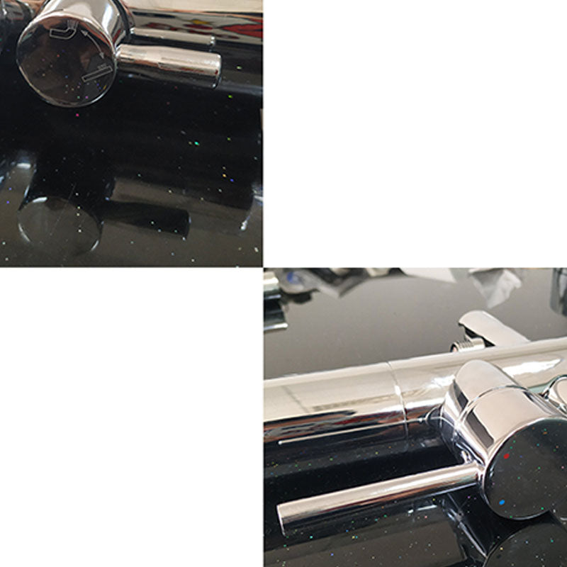 Modern Freestanding Tub Filler with 2 Handles Floor Mounted Bathroom Faucet Clearhalo 'Bathroom Remodel & Bathroom Fixtures' 'Bathtub Faucets' 'bathtub_faucets' 'Home Improvement' 'home_improvement' 'home_improvement_bathtub_faucets' 7233982