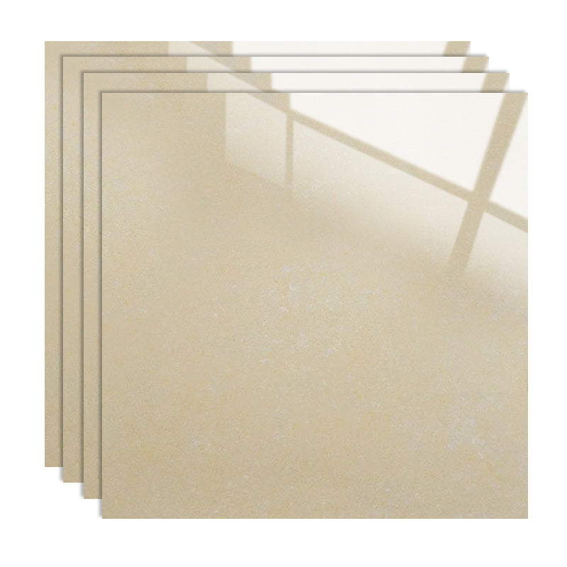 Modern Square Floor Tile Straight Edge Slip Resistant Polished Tile Beige 2'7" x 2'7" 45 Pieces Clearhalo 'Floor Tiles & Wall Tiles' 'floor_tiles_wall_tiles' 'Flooring 'Home Improvement' 'home_improvement' 'home_improvement_floor_tiles_wall_tiles' Walls and Ceiling' 7233989