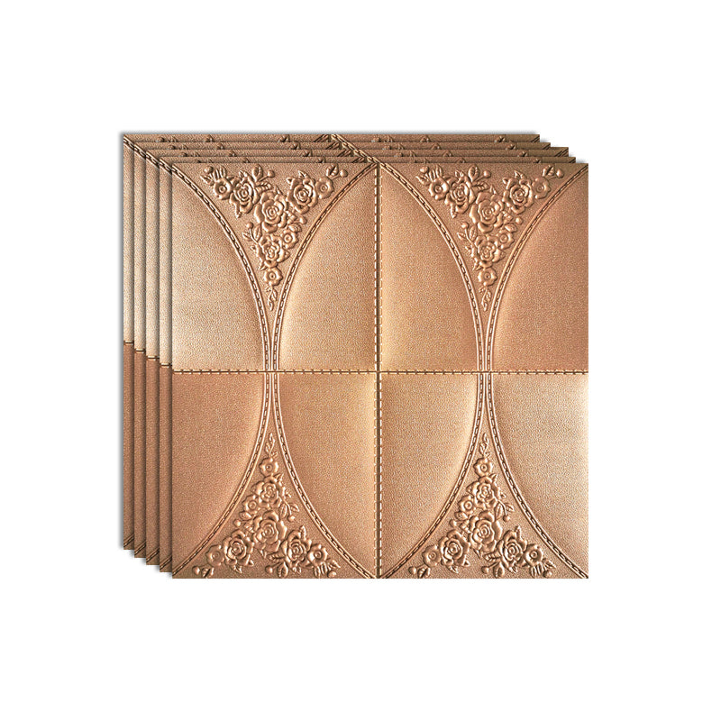 3D Wall Plate Gorgeous Style Simple Home Living Room Wall Panel (10-Pack) Light Brown Clearhalo 'Flooring 'Home Improvement' 'home_improvement' 'home_improvement_wall_paneling' 'Wall Paneling' 'wall_paneling' 'Walls & Ceilings' Walls and Ceiling' 7234087