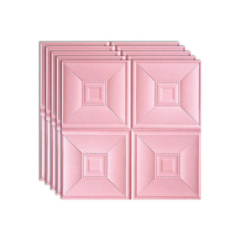 3D Wall Plate Gorgeous Style Simple Home Living Room Wall Panel (10-Pack) Light Pink Clearhalo 'Flooring 'Home Improvement' 'home_improvement' 'home_improvement_wall_paneling' 'Wall Paneling' 'wall_paneling' 'Walls & Ceilings' Walls and Ceiling' 7234094