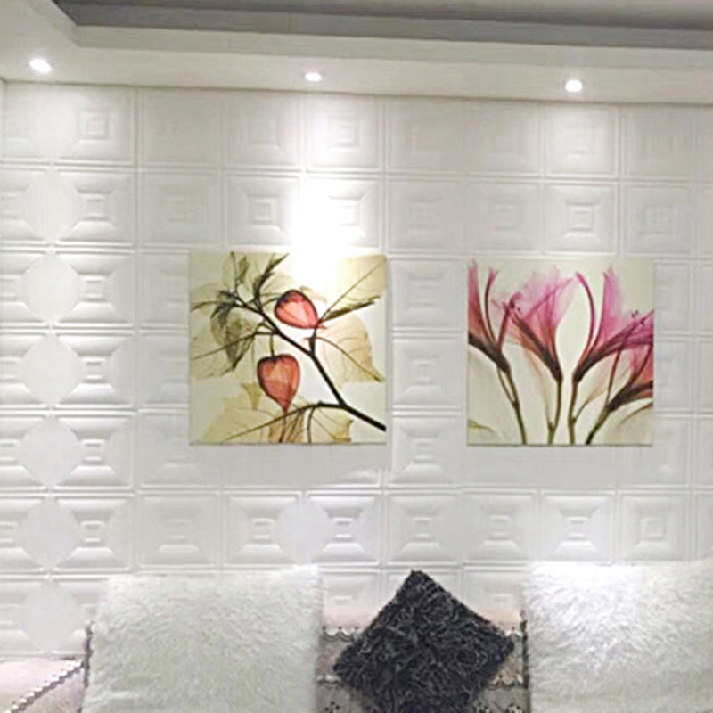 3D Wall Plate Gorgeous Style Simple Home Living Room Wall Panel (10-Pack) Clearhalo 'Flooring 'Home Improvement' 'home_improvement' 'home_improvement_wall_paneling' 'Wall Paneling' 'wall_paneling' 'Walls & Ceilings' Walls and Ceiling' 7234107