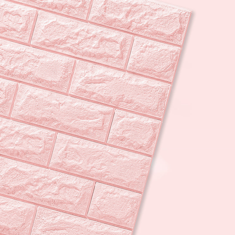 3D Wall Panel Modern Simple Home Living Room Wall Plate (10-Pack) Light Pink Clearhalo 'Flooring 'Home Improvement' 'home_improvement' 'home_improvement_wall_paneling' 'Wall Paneling' 'wall_paneling' 'Walls & Ceilings' Walls and Ceiling' 7234122