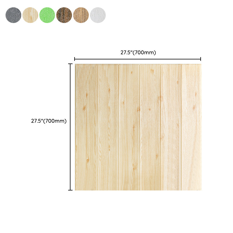 Wall Paneling Wainscoting Vinyl Peel and Stick Smooth Waterproof Indoor Wall Paneling Clearhalo 'Flooring 'Home Improvement' 'home_improvement' 'home_improvement_wall_paneling' 'Wall Paneling' 'wall_paneling' 'Walls & Ceilings' Walls and Ceiling' 7234154