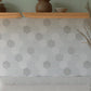 White Subway Tile Water Resistant Peel & Stick Tile for Kitchen Backsplash White-Gray Hexagonal Clearhalo 'Flooring 'Home Improvement' 'home_improvement' 'home_improvement_peel_stick_blacksplash' 'Peel & Stick Backsplash Tile' 'peel_stick_blacksplash' 'Walls & Ceilings' Walls and Ceiling' 7234165