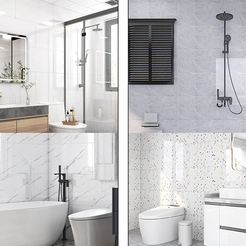 Rectangular Marbling Peel & Stick Tile Stain Resistant Single Tile for Bathroom Backsplash Clearhalo 'Flooring 'Home Improvement' 'home_improvement' 'home_improvement_peel_stick_blacksplash' 'Peel & Stick Backsplash Tile' 'peel_stick_blacksplash' 'Walls & Ceilings' Walls and Ceiling' 7234177