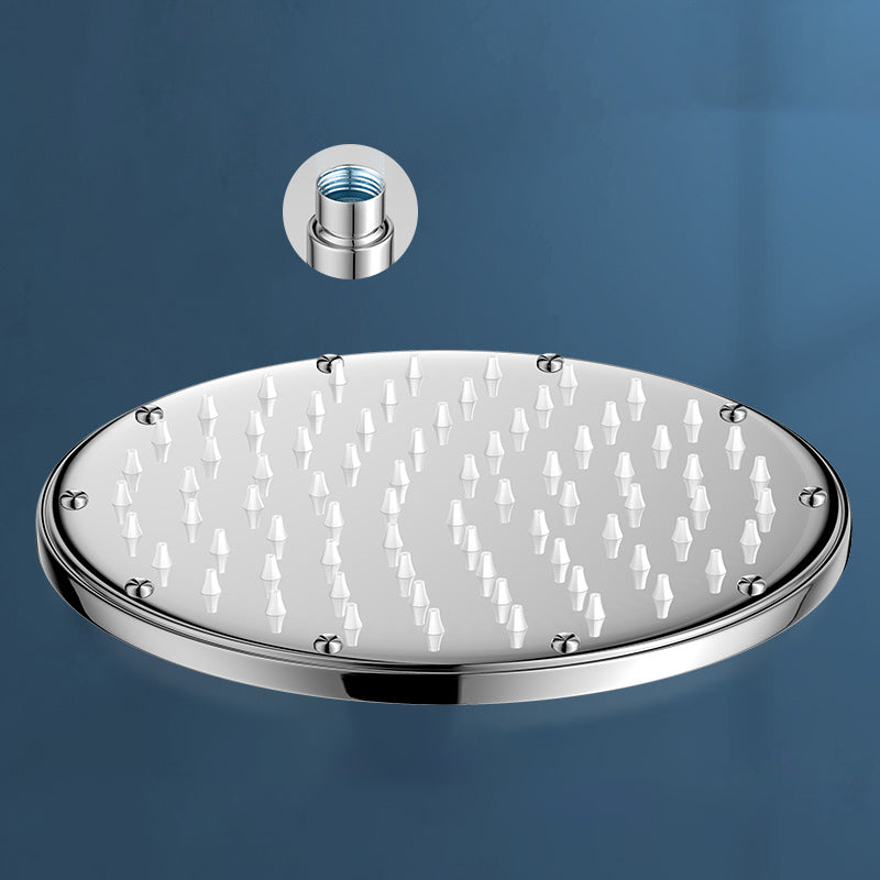 Fixed Square Shower Head Standard Spray Pattern Large Shower Head Round Clearhalo 'Bathroom Remodel & Bathroom Fixtures' 'Home Improvement' 'home_improvement' 'home_improvement_shower_heads' 'Shower Heads' 'shower_heads' 'Showers & Bathtubs Plumbing' 'Showers & Bathtubs' 7234237